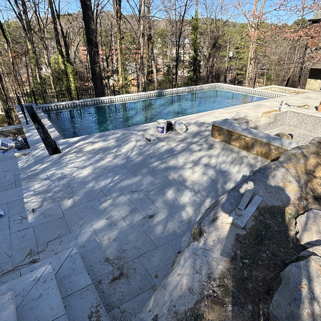 pool deck work Oakville Ontario professional crew Halton Region